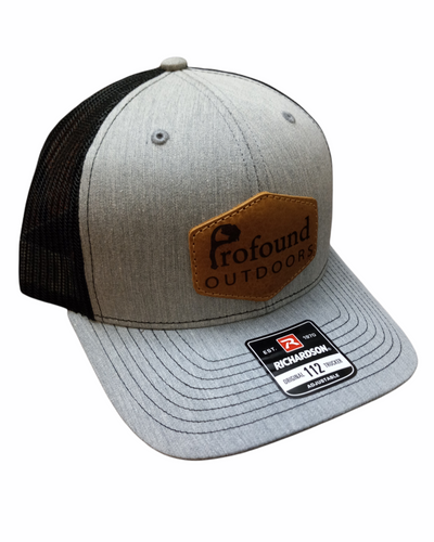 Profound Outdoors Leather Patch Hat- Oval
